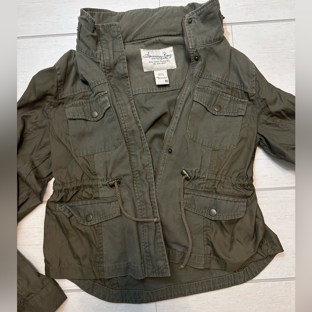 American Rag Khaki Utility Jacket - Picture 3 of 9